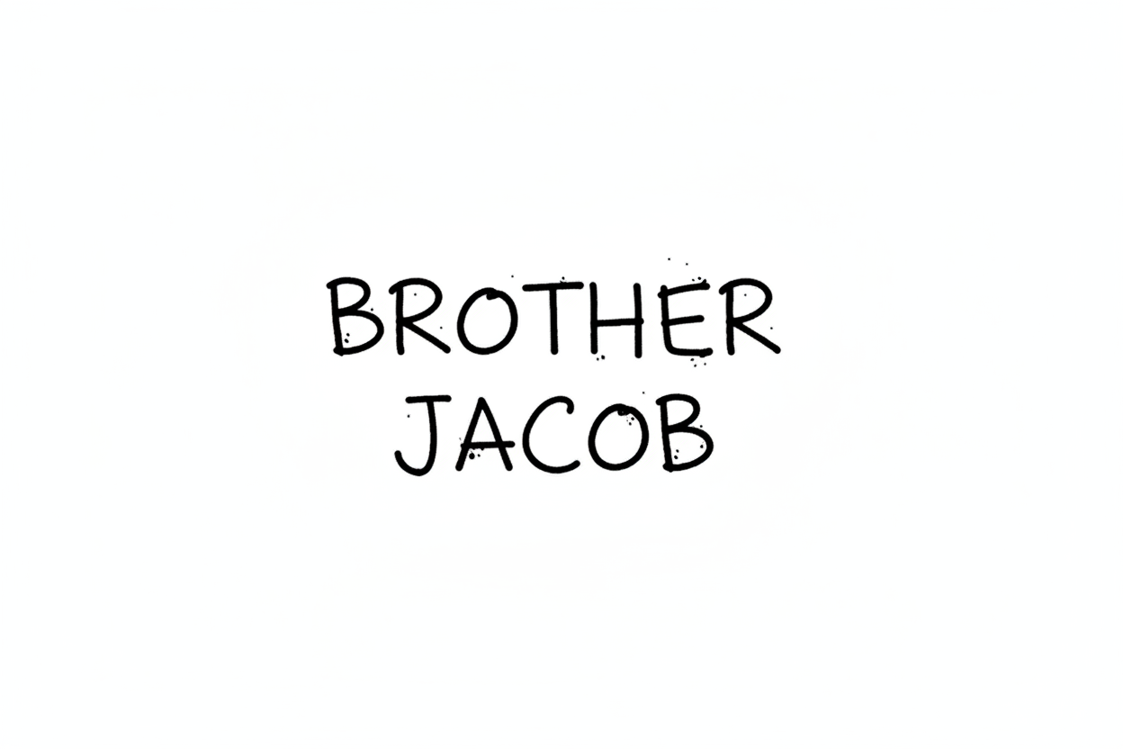 remove the graphic and music producer, make brother Jacob look like it was drawn in doodles